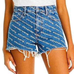 CYBER SALE Alexander Wang Logo shorts